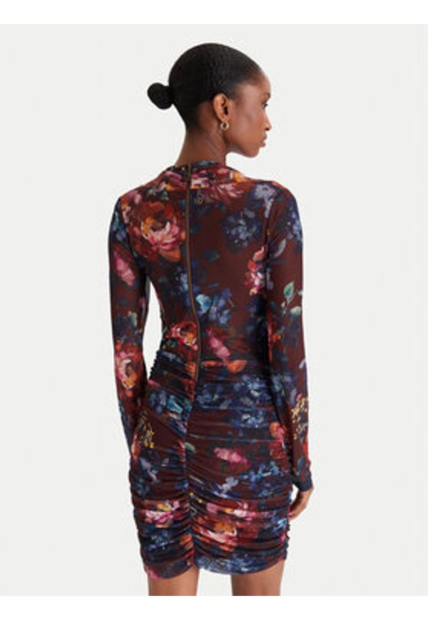 Guess Sukienka koktajlowa W5BK65 KCZC2 Kolorowy Slim Fit. Materiał: syntetyk. Wzór: kolorowy. Styl: wizytowy