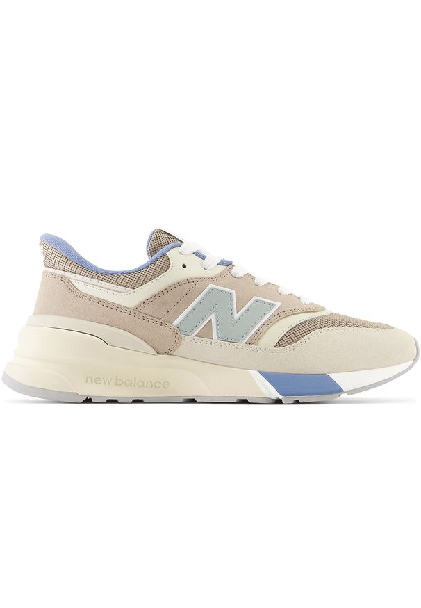 Buty unisex New Balance U997RBC – beżowe. Okazja: na co dzień. Kolor: beżowy. Materiał: skóra, guma, syntetyk, materiał. Szerokość cholewki: normalna