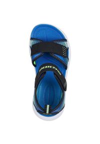 skechers - Sandały Skechers Microspec-splash, Dzieci. Kolor: czarny. Materiał: syntetyk, materiał