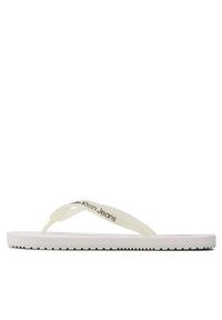Calvin Klein Jeans Japonki Beach Sandal Logo YM0YM00656 Biały. Kolor: biały #5