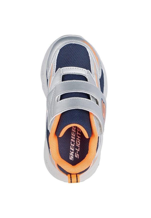 skechers - Buty sportowe dla dzieci Skechers Meteor lights Glow. Okazja: na co dzień. Kolor: szary. Materiał: materiał