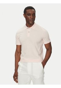 BOSS Polo Pallas 50468362 Różowy Regular Fit. Typ kołnierza: polo. Kolor: różowy. Materiał: bawełna #1