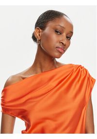 Imperial Bluzka RFY4HDG Pomarańczowy Regular Fit. Kolor: pomarańczowy. Materiał: satyna
