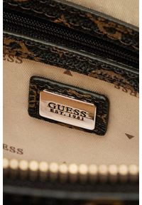 Guess - GUESS Brązowa logowana torebka damska Daryna II. Kolor: brązowy. Materiał: skórzane. Styl: elegancki #5
