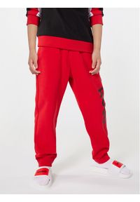 Hugo Spodnie dresowe G00042 D Czerwony Regular Fit. Kolor: czerwony. Materiał: bawełna #1