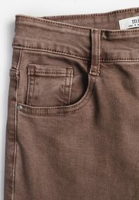 Renee - Brązowe Szerokie Jeansy High Waist z Bawełny Amendrie. Stan: podwyższony. Kolor: brązowy #4