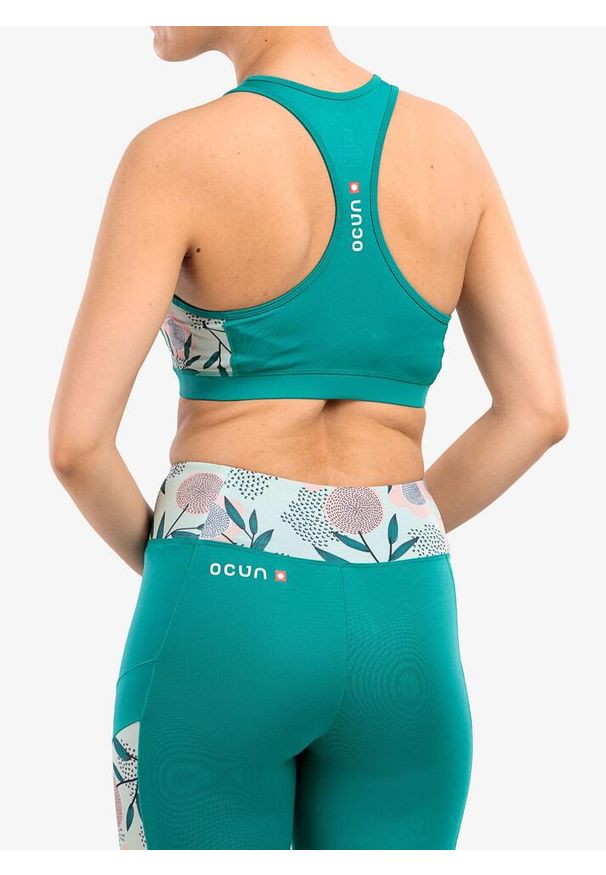 OCUN - Stanik sportowy Ocun Misty Bra. Kolor: zielony