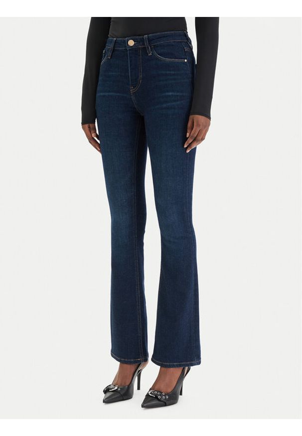 Guess Jeansy W6RA0L D6881 Granatowy. Kolor: niebieski