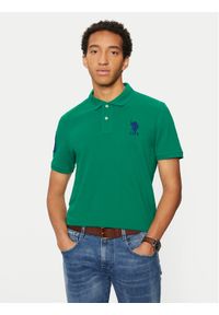 U.S. Polo Assn. Polo MUP3313 Zielony Regular Fit. Typ kołnierza: polo. Kolor: zielony. Materiał: bawełna