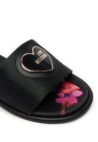 Love Moschino - LOVE MOSCHINO Klapki JA28232G0OJO0000 Czarny. Kolor: czarny. Materiał: materiał #2