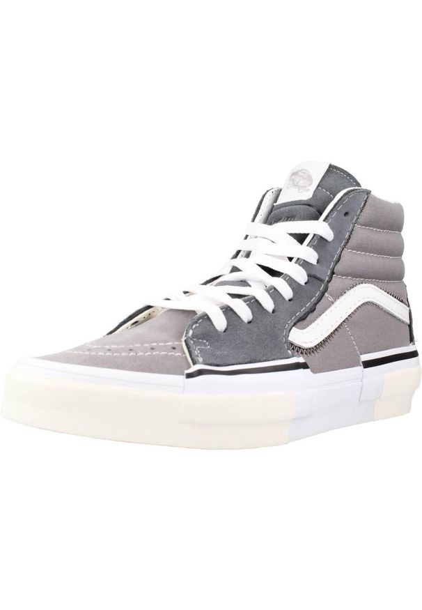 Tenisówki Vans Model Sk8-hi Reconstruct Kolor Szary. Kolor: szary. Materiał: tkanina, skóra
