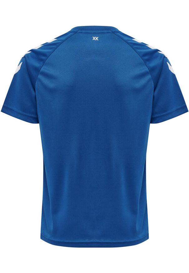 Koszulka sportowa z krótkim rękawem dziecięca Hummel Core XK Kids Poly T-Shirt. Kolor: pomarańczowy, wielokolorowy, różowy, niebieski. Długość rękawa: krótki rękaw. Długość: krótkie