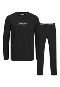 Jack & Jones Piżama Clyde 12286555 Czarny Loose Fit. Kolor: czarny. Materiał: bawełna #3