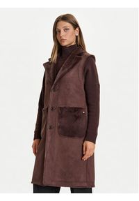 Rinascimento Bezrękawnik CFC0122206003 Brązowy Regular Fit. Kolor: brązowy. Materiał: syntetyk. Długość rękawa: bez rękawów #4