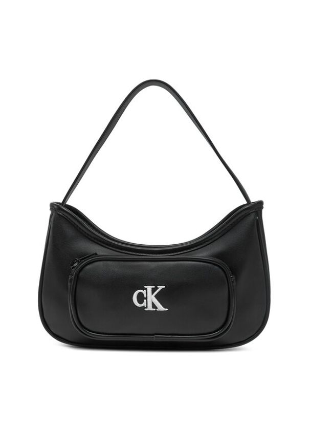 Calvin Klein Jeans Torebka Ck Shoulder Bag IU0IU00696 Czarny. Kolor: czarny