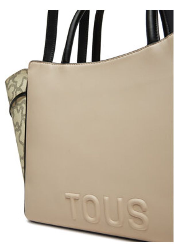 Tous - TOUS Torebka City Kaos Icon 2002186651 Beżowy. Kolor: beżowy. Materiał: skórzane