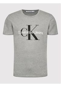 Calvin Klein Jeans T-Shirt J30J320935 Szary Slim Fit. Kolor: szary. Materiał: bawełna #4