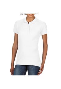 GILDAN - Damska Koszulka Polo Softstyle 172 Piqué. Typ kołnierza: polo. Kolor: biały #1