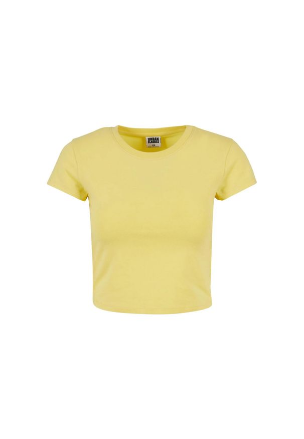 Urban Classics - Koszulka Damska Z Elastycznego Dżerseju. Kolor: żółty, wielokolorowy, pomarańczowy. Materiał: jersey. Sport: turystyka piesza