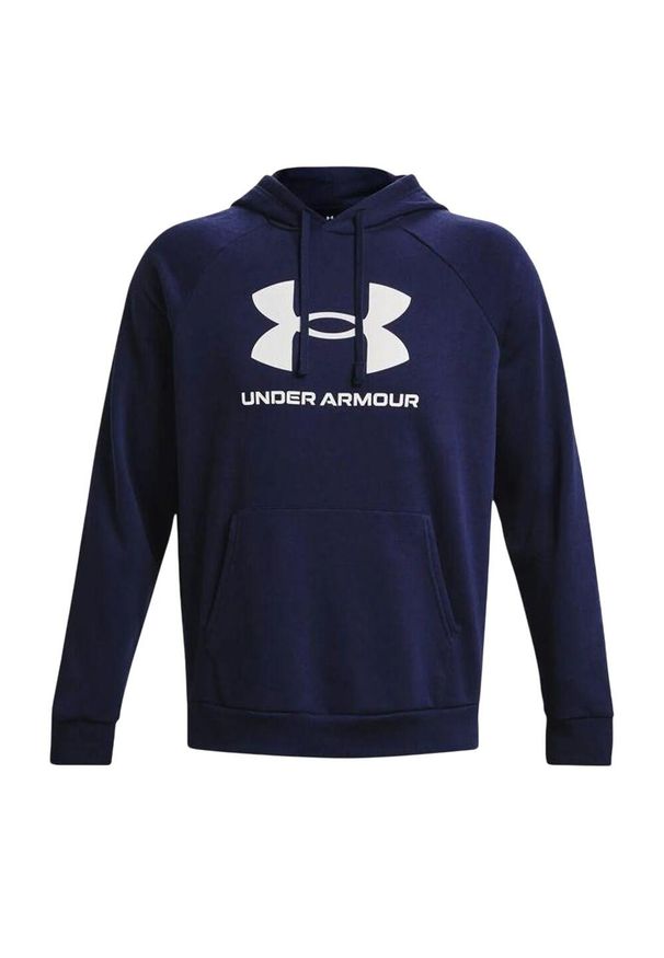 Under Armour - Męska Bluza Polarowa Z Logo Rival. Kolor: niebieski. Materiał: polar
