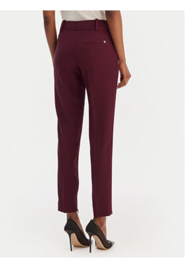 Hugo - HUGO Spodnie materiałowe Hedima-1 50544742 Fioletowy Slim Fit. Kolor: fioletowy. Materiał: syntetyk