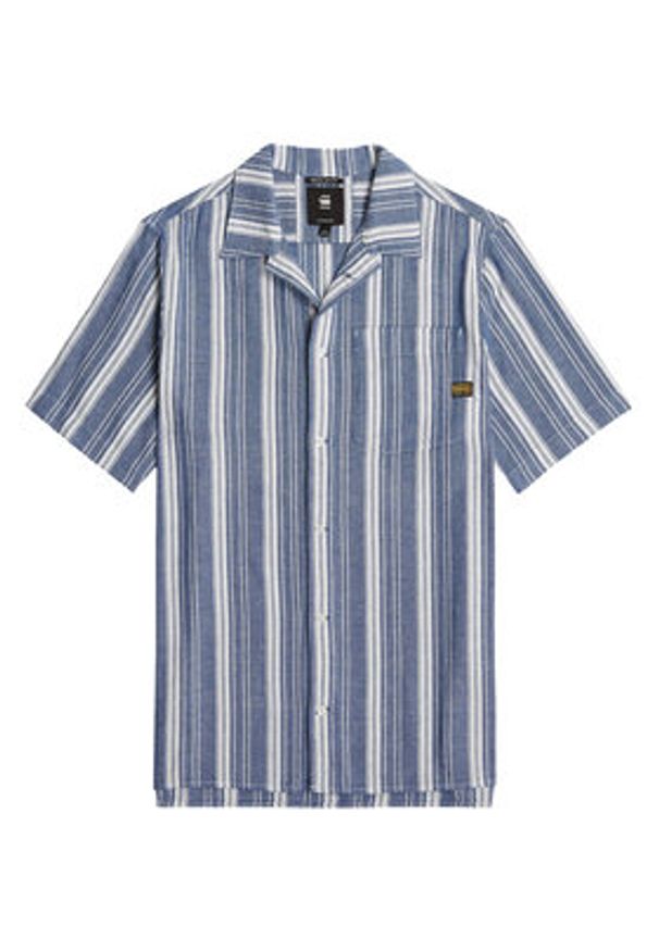 G-Star RAW - G-Star Raw Koszula One Pocket D26183-D916 Niebieski Regular Fit. Kolor: niebieski. Materiał: bawełna