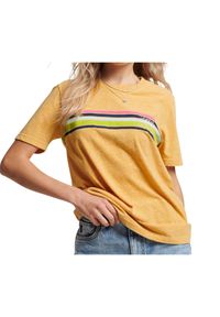 Koszulka turystyczna damska Superdry Vinage Great Outdoors t-shirt. Kolor: żółty. Materiał: bawełna, poliester #1