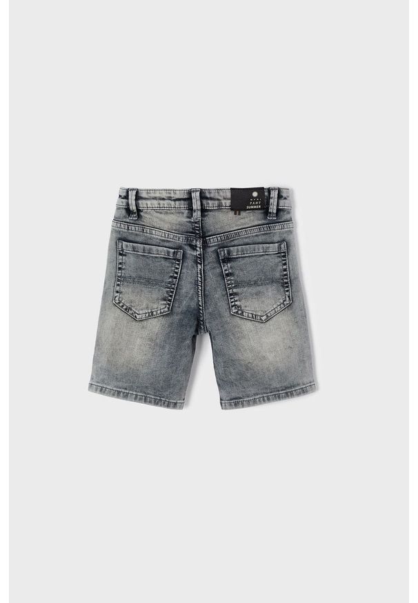 Mayoral Szorty jeansowe dziecięce kolor szary. Okazja: na co dzień. Kolor: szary. Materiał: jeans. Styl: casual