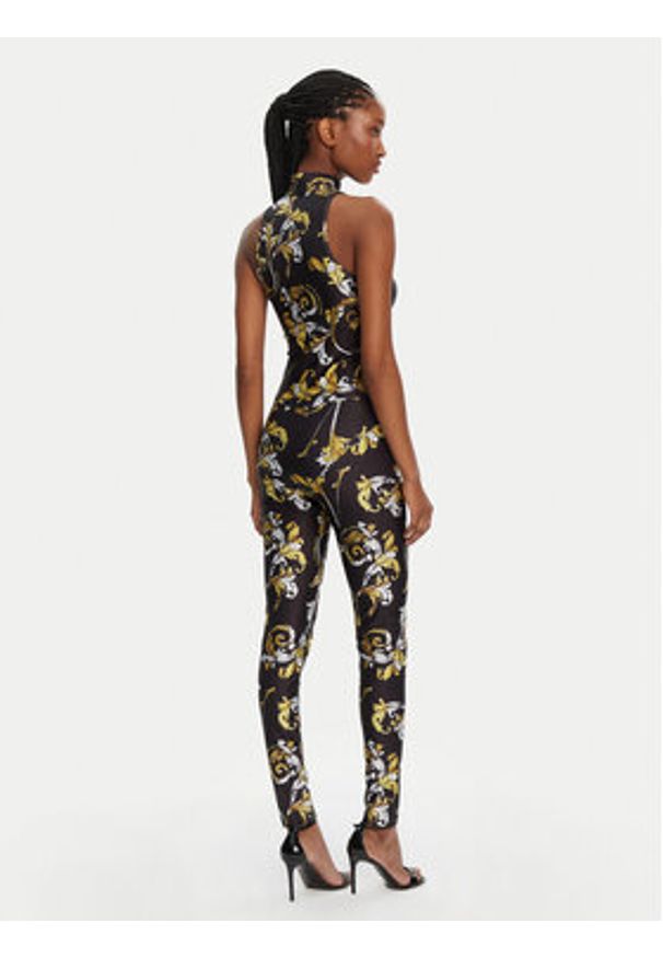 Versace Jeans Couture Kombinezon 78HAN003 Czarny Slim Fit. Kolor: czarny. Materiał: syntetyk