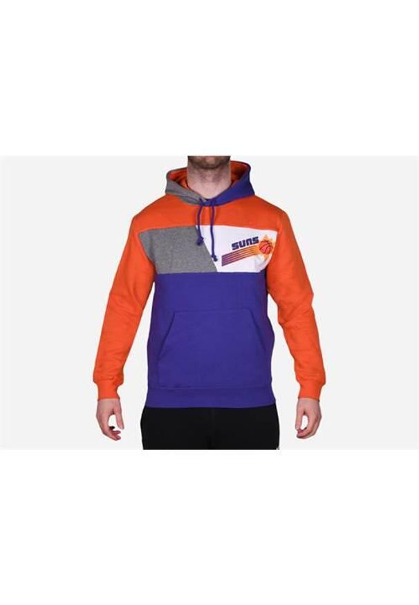 Bluza sportowa męska Mitchell & Ness Phoenix Suns. Typ kołnierza: kaptur. Kolor: żółty, pomarańczowy, wielokolorowy
