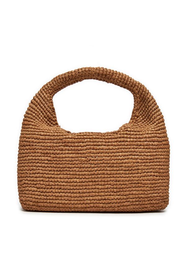 Manebi Torebka Halfmoon Bag V 2.2 DH Brązowy. Kolor: brązowy