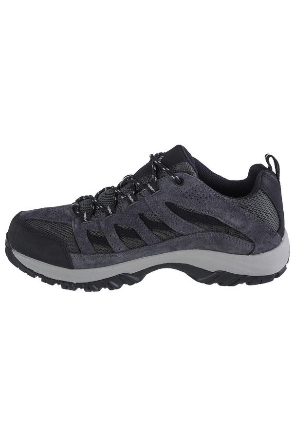 columbia - Buty trekkingowe męskie Columbia Crestwood. Zapięcie: sznurówki. Kolor: czarny. Materiał: materiał, skóra. Szerokość cholewki: normalna