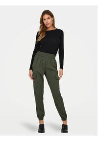 only - ONLY Joggery Aris 15245364 Zielony Relaxed Fit. Kolor: zielony. Materiał: wiskoza #5