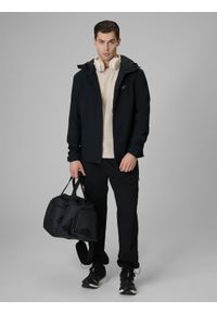 4f - 4F Kurtka przejściowa membrana 5000 męska - czarna 3XL. Okazja: na co dzień. Kolor: czarny. Materiał: skóra, materiał. Styl: casual #2