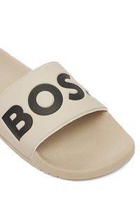 BOSS Klapki Aryeh 50536835 Écru. Kolor: kremowy. Materiał: skóra #4
