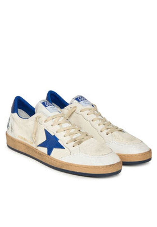 GOLDEN GOOSE - Golden Goose Sneakersy Ball Star GMF00117.F002198.10327 Écru. Materiał: skóra