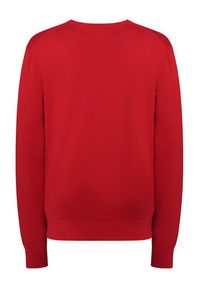 TOMMY HILFIGER - Tommy Hilfiger Sweter Essential Ssnl MW0MW39999 Czerwony Regular Fit. Kolor: czerwony. Materiał: bawełna #3