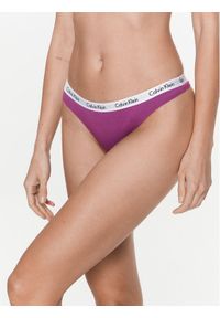 Calvin Klein Underwear Stringi 0000D1617E Fioletowy. Kolor: fioletowy. Materiał: bawełna