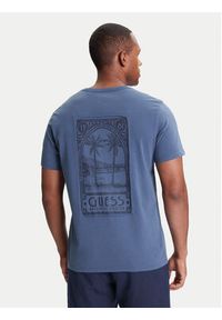 Guess T-Shirt M5YI67 KBW41 Niebieski Regular Fit. Kolor: niebieski. Materiał: bawełna #3