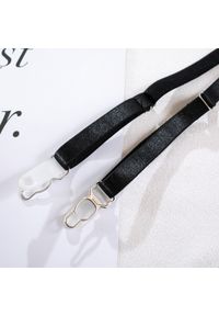 Intica - Komplet bielizny z kokardą na romantyczne wieczory Wikje. Kolor: czarny. Materiał: materiał, skóra #3