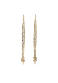Elisabetta Franchi Kolczyki OR-31A-56E2-V300 Złoty. Materiał: metalowe. Kolor: złoty