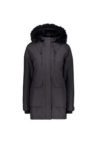 Kurtka zimowa damska CMP. Kolor: czarny. Materiał: poliester. Sezon: zima. Sport: turystyka piesza #1