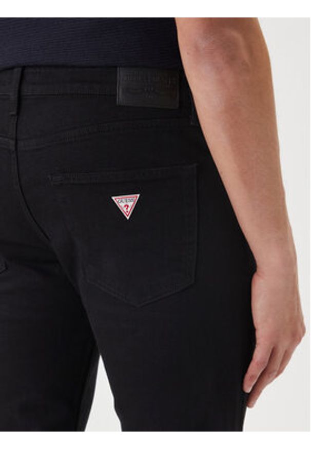 Guess Jeans Jeansy M5YA1C D6311 Czarny Slim Fit. Kolor: czarny