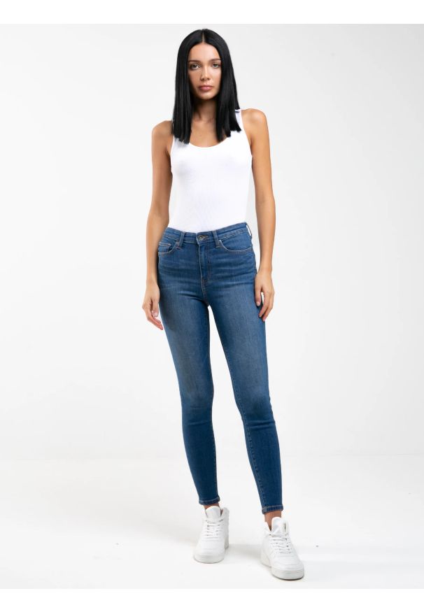 Big-Star - Jeansy damskie push up niebieskie Mariella High Waist 458. Stan: podwyższony. Kolor: niebieski