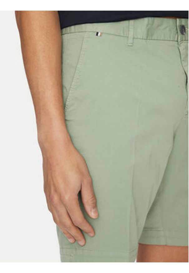 BOSS Szorty materiałowe H-Slice 50540743 Zielony Regular Fit. Kolor: zielony. Materiał: bawełna