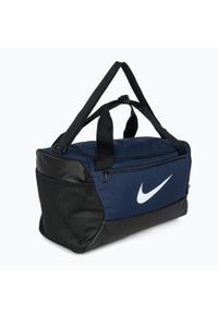 Torba sportowa Nike Brasilia treningowa na ramię z komorą na buty 60L. Kolor: niebieski. Styl: sportowy