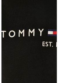TOMMY HILFIGER - Tommy Hilfiger - Bluza. Okazja: na co dzień. Typ kołnierza: kaptur. Kolor: czarny. Materiał: bawełna, poliester, dzianina. Wzór: aplikacja. Styl: casual #2