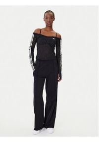 Adidas - adidas Bluzka Lace Bardot KD0350 Czarny Slim Fit. Kolor: czarny. Materiał: syntetyk #4