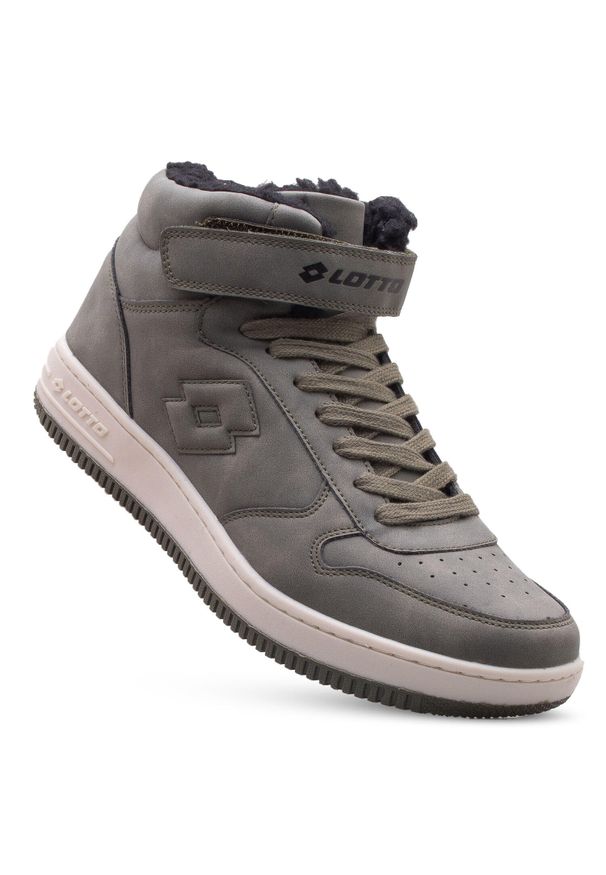 Buty zimowe męskie LOTTO PALIOT FUR. Okazja: na co dzień. Zapięcie: rzepy. Kolor: zielony. Materiał: syntetyk, materiał. Szerokość cholewki: normalna. Sezon: zima. Sport: turystyka piesza