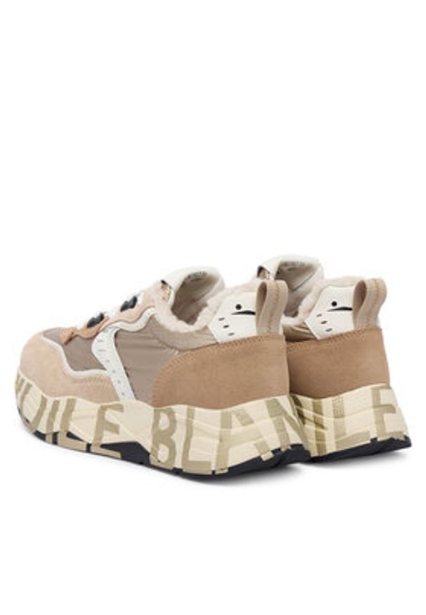 Voile Blanche Sneakersy Club105 FUR. 2019460-03 Beżowy. Kolor: beżowy. Materiał: zamsz, skóra